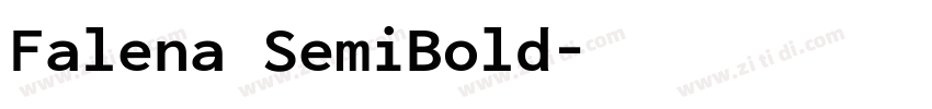 Falena SemiBold字体转换